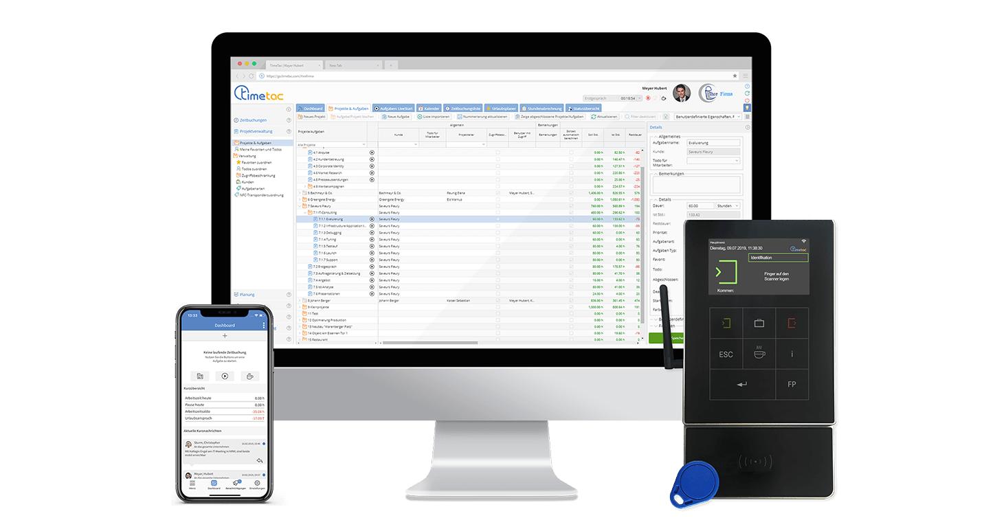 TimeTac Multi Device Zeiterfassung für Agenturen