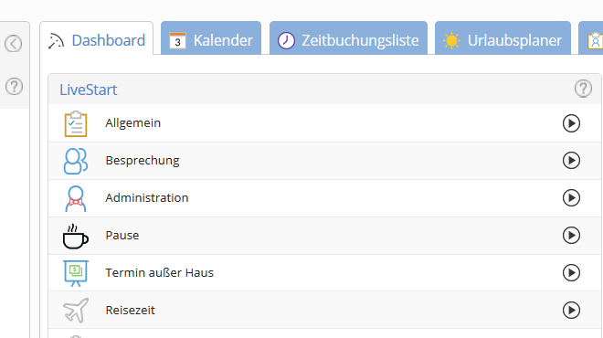 TimeTac Zeiterfassung am PC: Live-Start TimeTac Zeiterfassung am PC: Live-Start