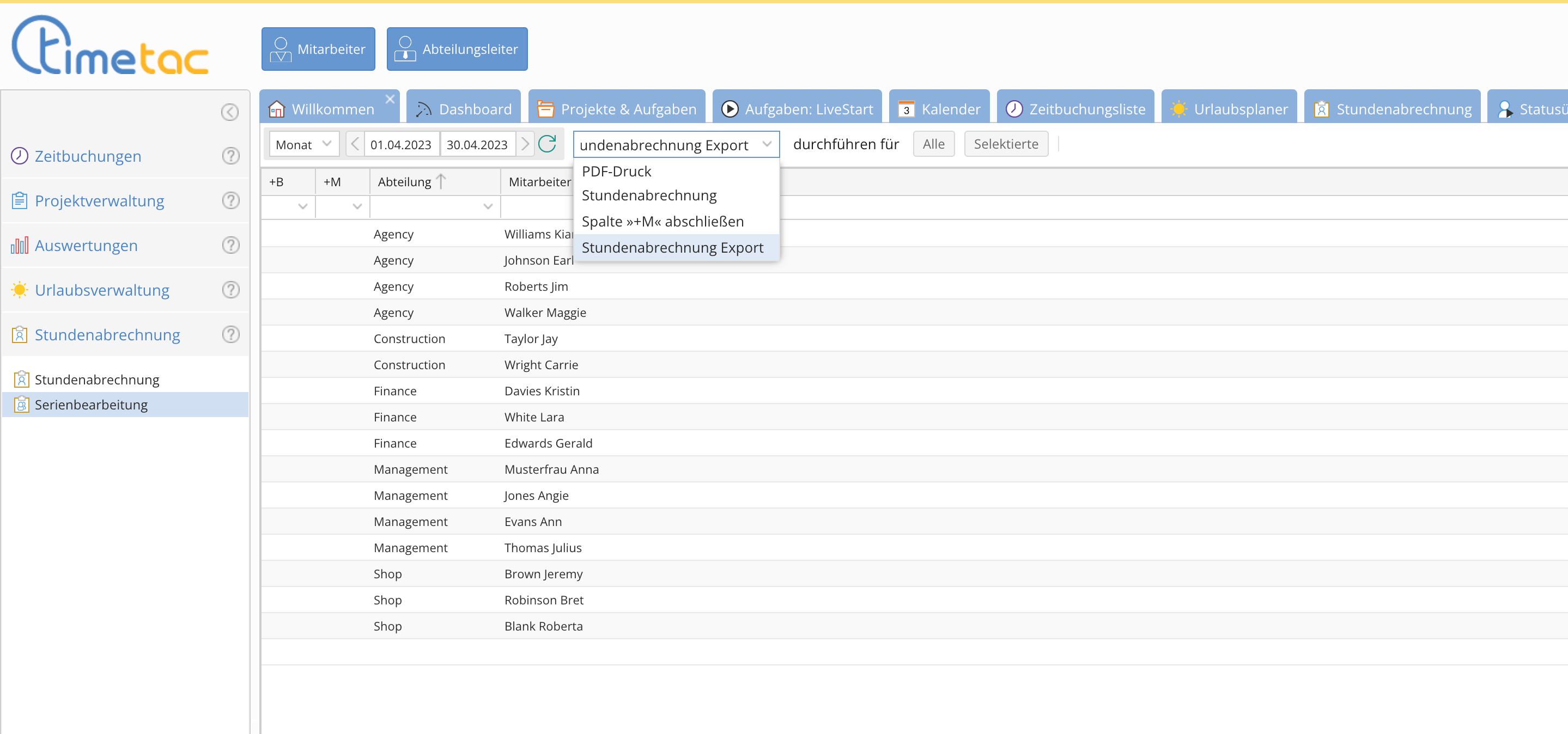 Dropdown-Liste Dropdown-Liste