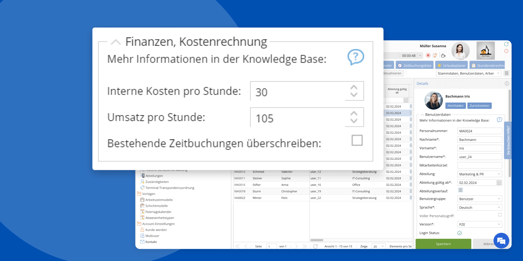 Kosten und Umsätze für Aufgaben in der TimeTac Projektzeiterfassung Kosten und Umsätze für Aufgaben in der TimeTac Projektzeiterfassung