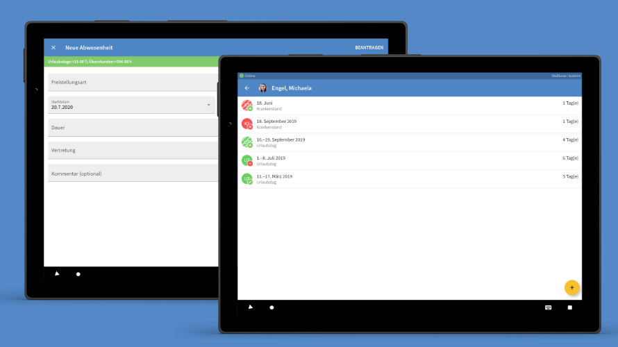 TimeTac Multiuser-App für Android