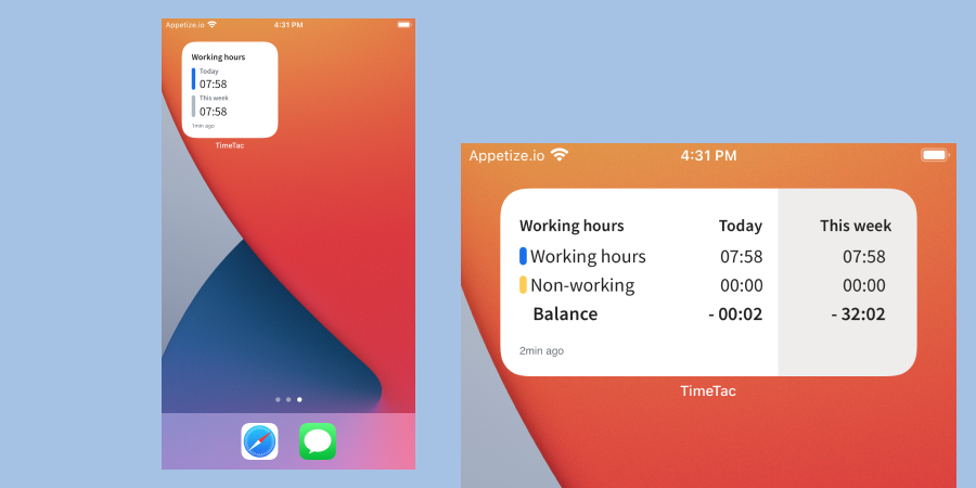 TimeTac App Widgets