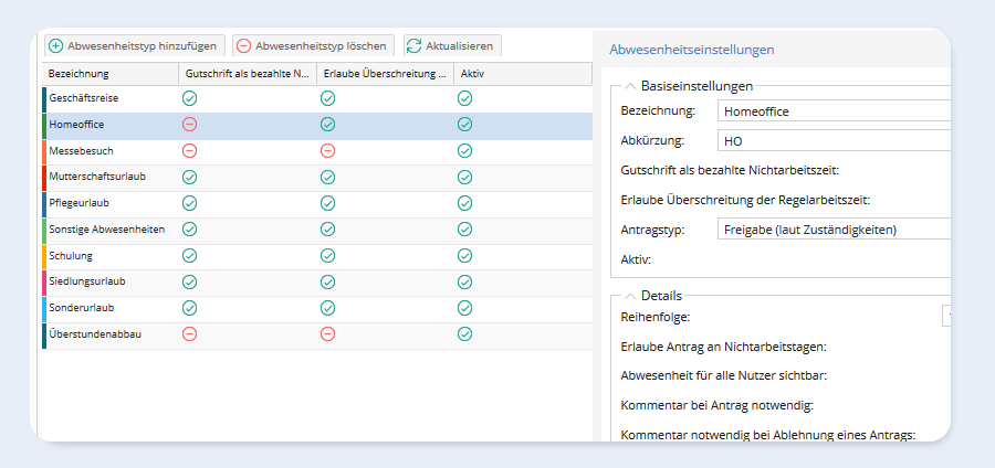 Home-Office individuell einstellen Standard-Setup Home-Office