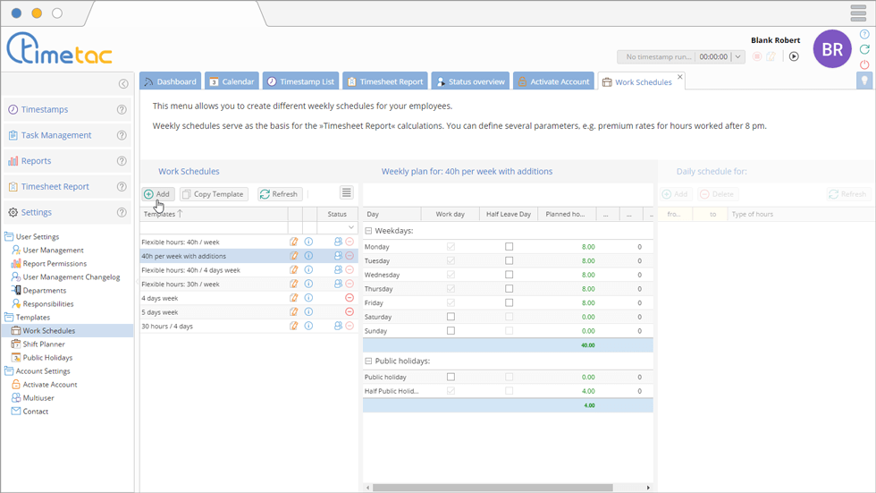 time tracking-work-schedules-timesheet report