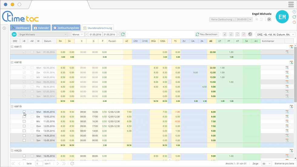 Wie einfache Stundenaufzeichnungen/Stundenprotokolle für Mitarbeiter ...