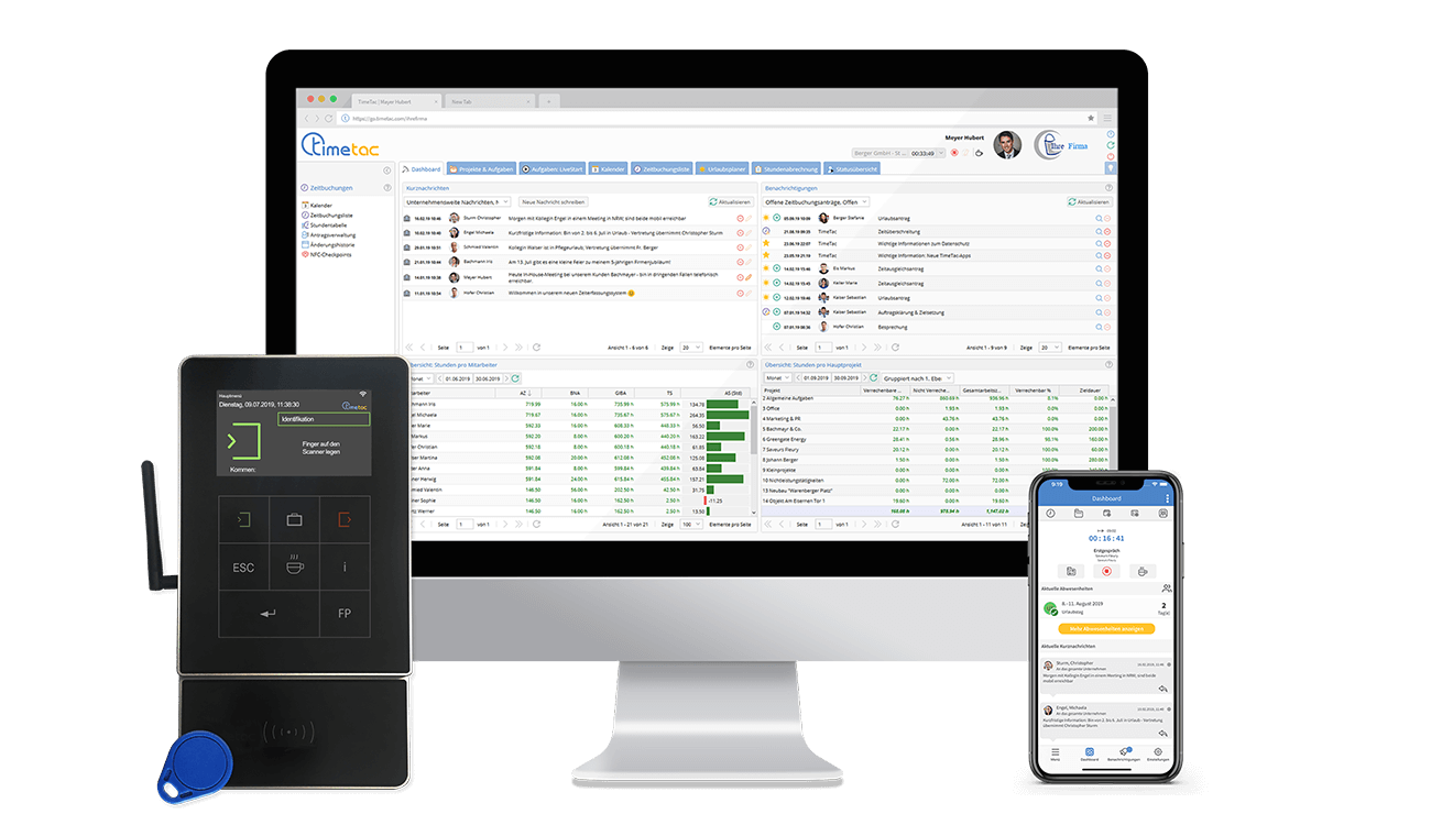 TimeTac Time Tracking in the Office multi-device TimeTac Time Tracking in the Office multi-device