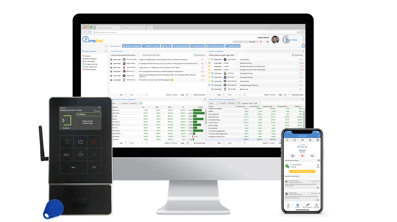 TimeTac Time Tracking in the Office multi-device