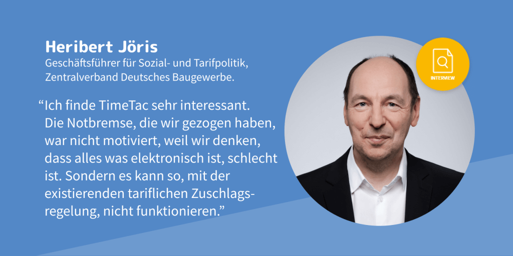 Experteninterview mit Heribert Jöris, Zentralverband Deutsches Baugewerbe