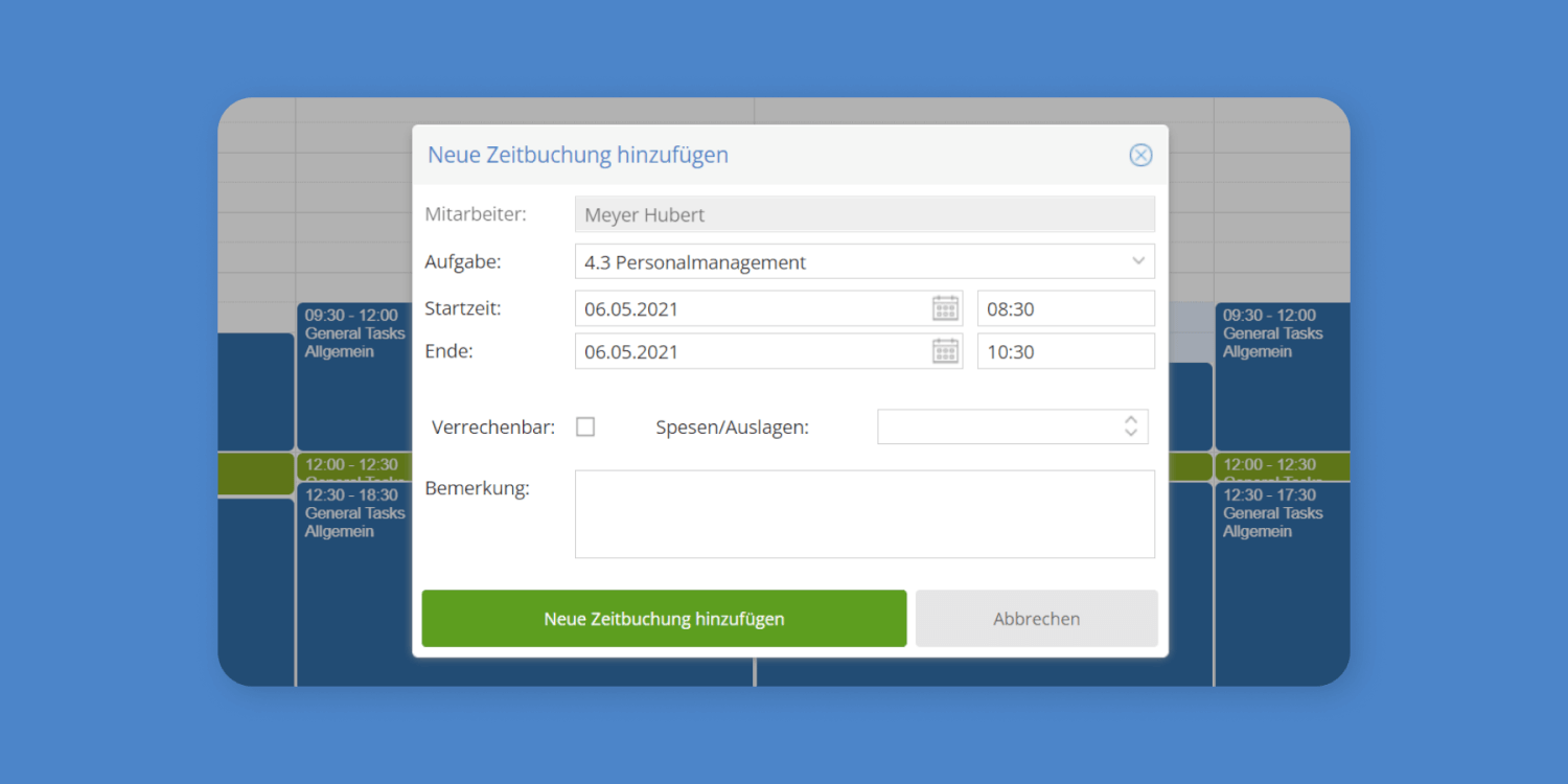 TimeTac Arbeitszeiterfassung Antrag auf eine neue Zeitbuchung stellen TimeTac Arbeitszeiterfassung Antrag auf eine neue Zeitbuchung stellen