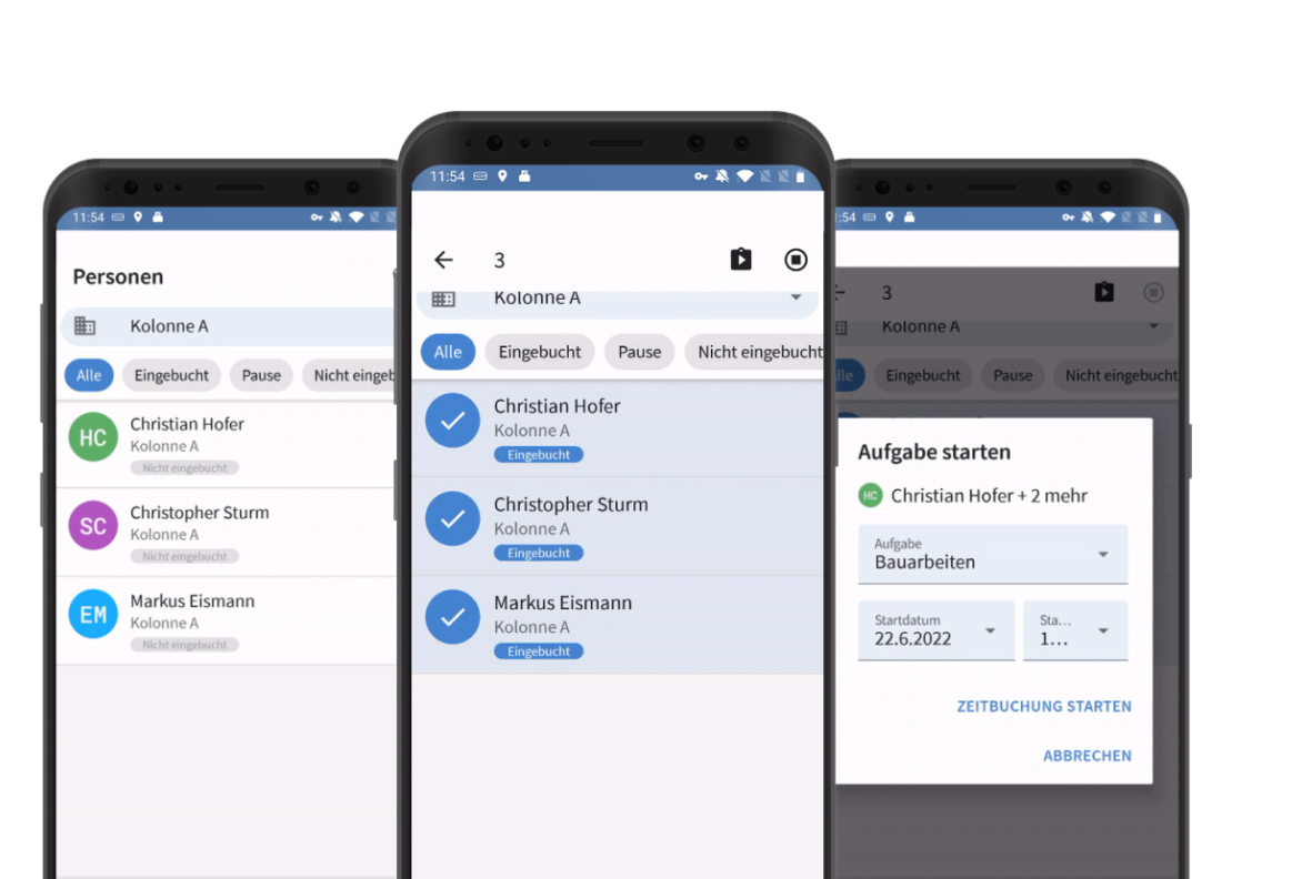 Die Zeiterfassungs-Apps von TimeTac Die Zeiterfassungs-Apps von TimeTac