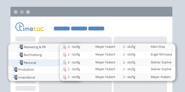 TimeTac Urlaubsverwaltung Genehmigungsworkflow