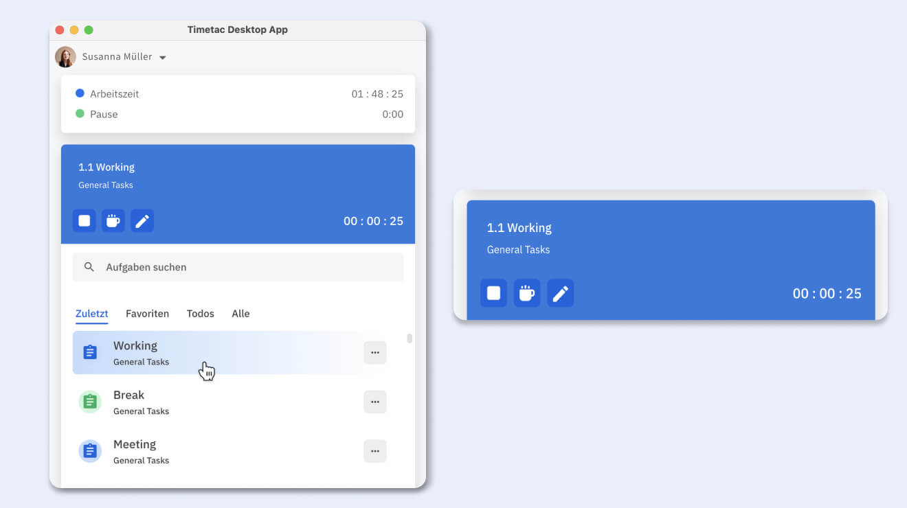 Das TimeTac Zeiterfassungsssytem Desktop-App Das TimeTac Zeiterfassungsssytem Desktop-App
