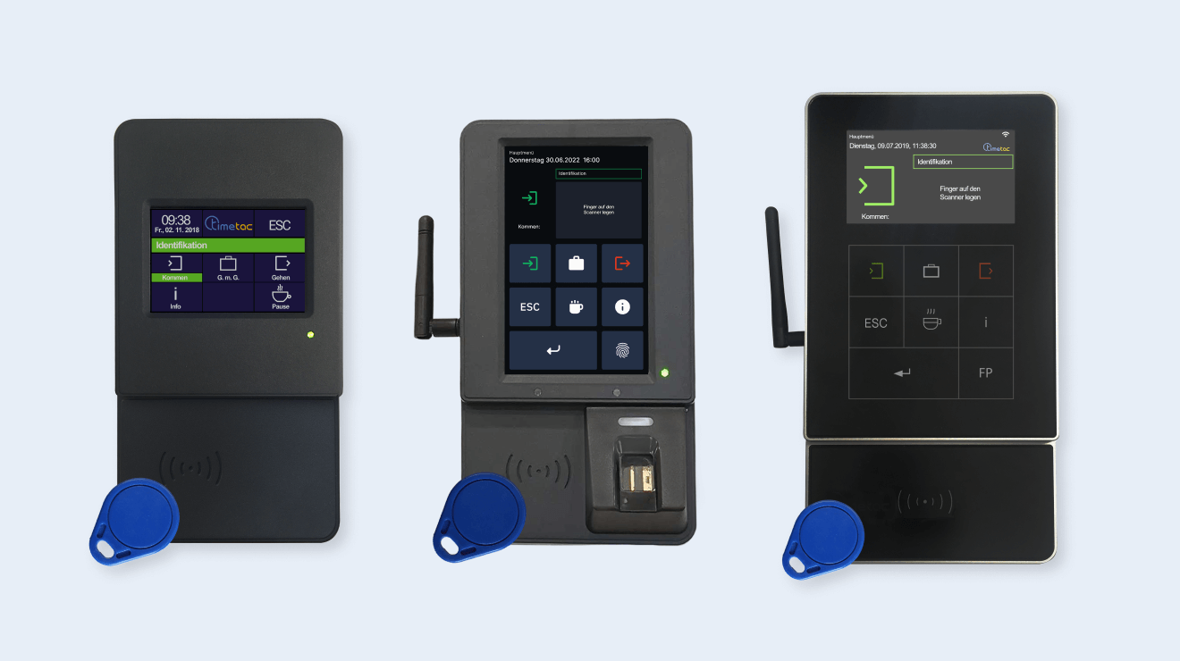 TimeTac Zeiterfassungsterminal für die Arztpraxis TimeTac Zeiterfassungsterminal für die Arztpraxis