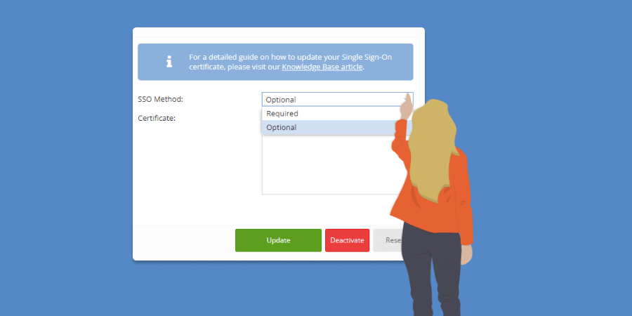 TimeTac Single Sign-On Login Option