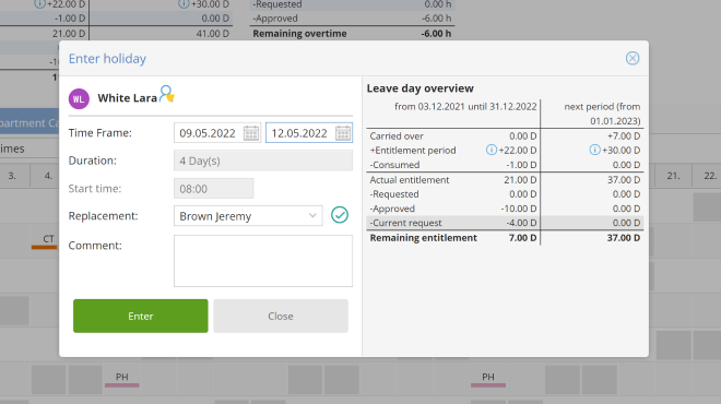 TimeTac Leave Management for the Retail Industry Holiday Requests TimeTac Leave Management for the Retail Industry Holiday Requests