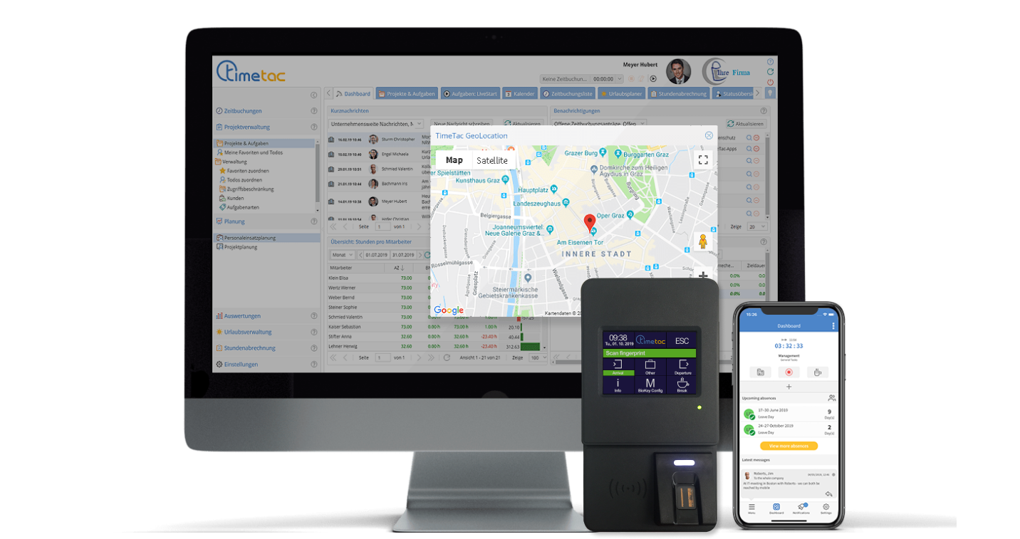 Time Tracking for Cleaning Services via Desktop, Clocking In Machine and mobile App with TimeTac