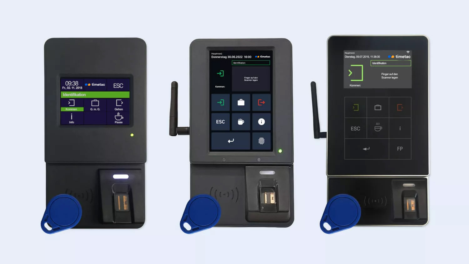 Die TimeTac Terminals Evo Basic, Evo Smart und Evo Advanced