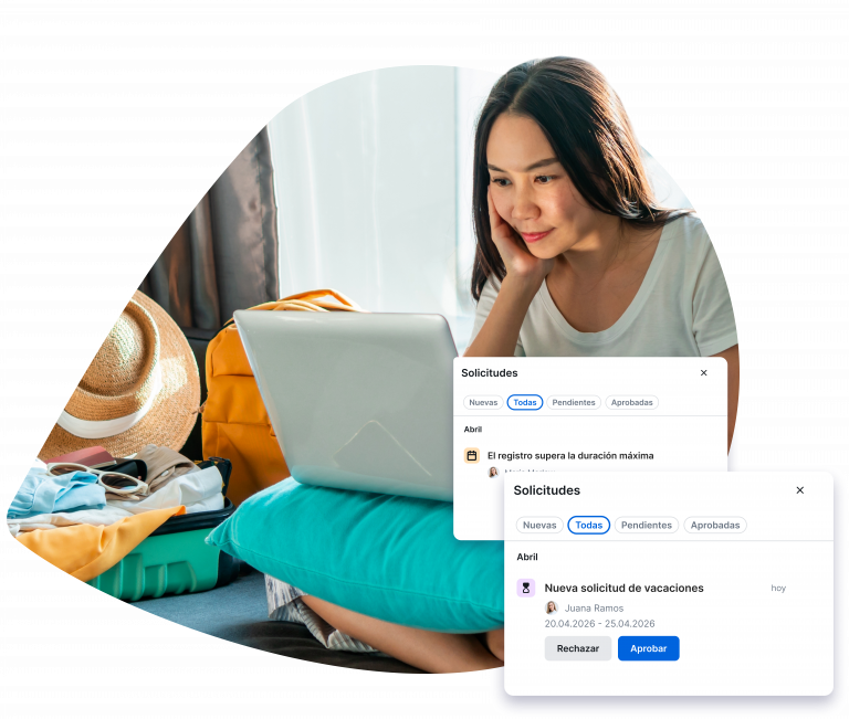 gestión de vacaciones y ausencias en TimeTac
