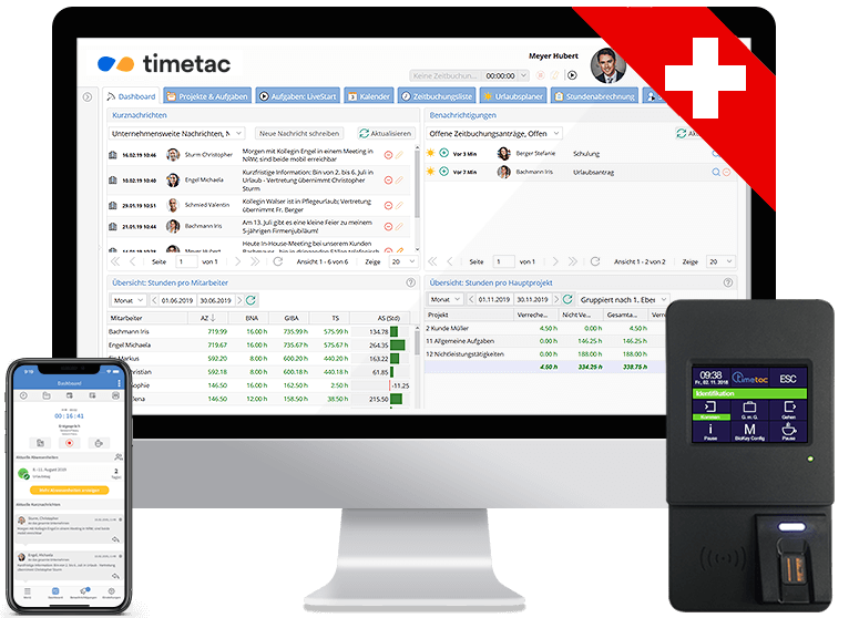 Zeiterfassung für Unternehmen in der Schweiz