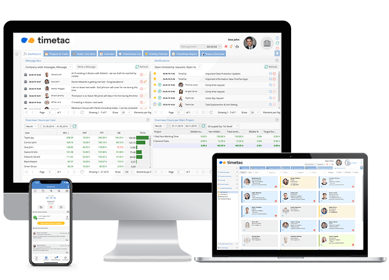 TimeTac Multi Device Zeiterfassung für Agenturen TimeTac Multi Device Zeiterfassung für Agenturen