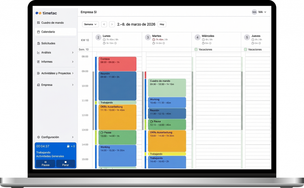 web control horario