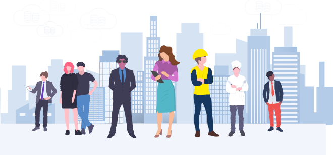 TimeTac eignet sich für alle Branchen und Unternehmensgrößen TimeTac eignet sich für alle Branchen und Unternehmensgrößen