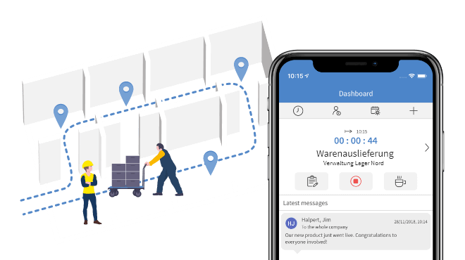 Mobile Zeiterfassung via NFC-Smartphone