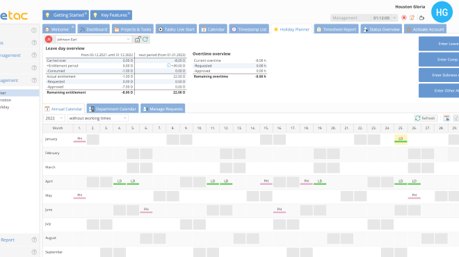 TimeTac Holiday Planner or Architects TimeTac Holiday Planner or Architects
