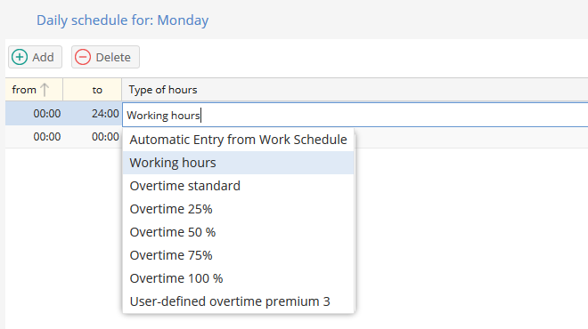 TimeTac Employee Time Tracking on your browser: define overtime and allowances