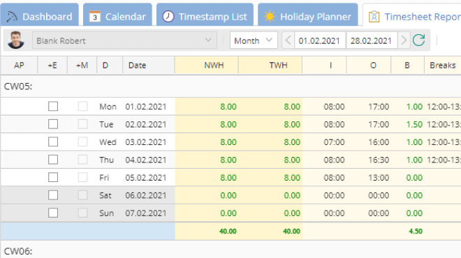 TimeTac Time Tracking on Mac: Timesheet Reports