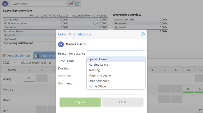 TimeTac Leave Management in the Office Holiday Request TimeTac Leave Management in the Office Holiday Request