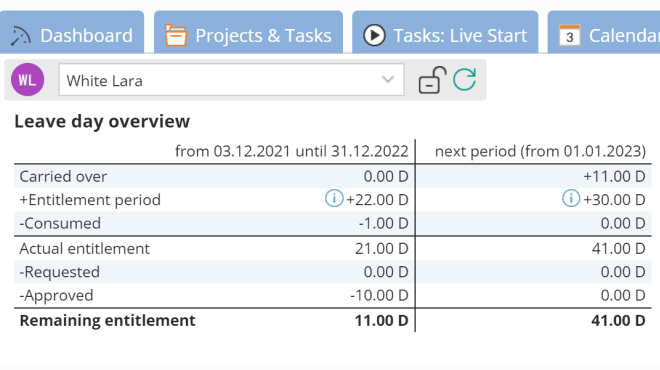 TimeTac Leave Management in the Office Holiday Reports