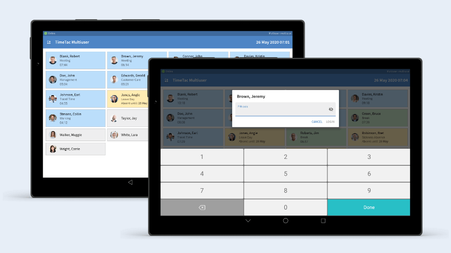 TimeTac multiuser time tracking app for Android TimeTac multiuser time tracking app for Android