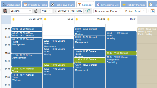 Revisa o corrige el tiempo de trabajo registrado desde el calendario Revisa o corrige el tiempo de trabajo registrado desde el calendario