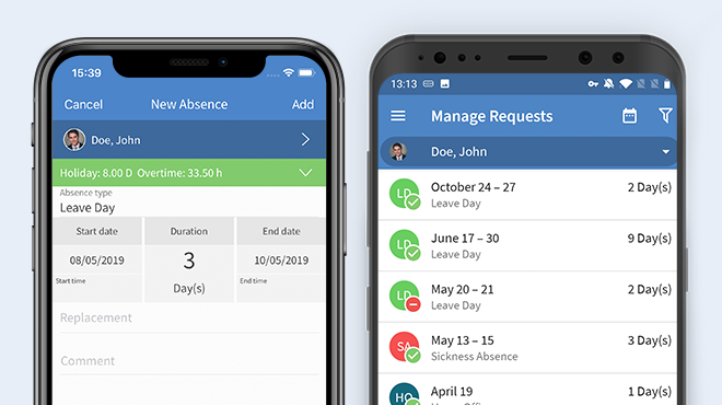 TimeTac Time Tracking App: manage holidays per department TimeTac Time Tracking App: manage holidays per department