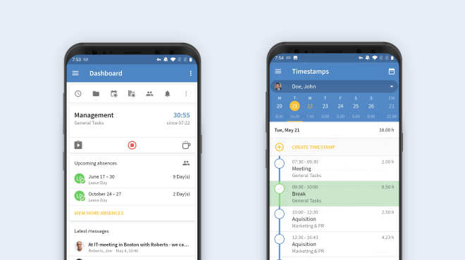Time Tracking for Security Services via smartphone Time Tracking for Security Services via smartphone