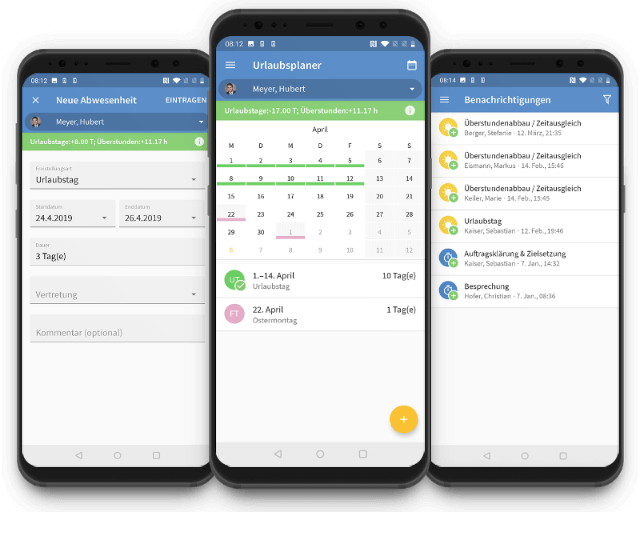 Urlaubsverwaltung per App für Android und iOS