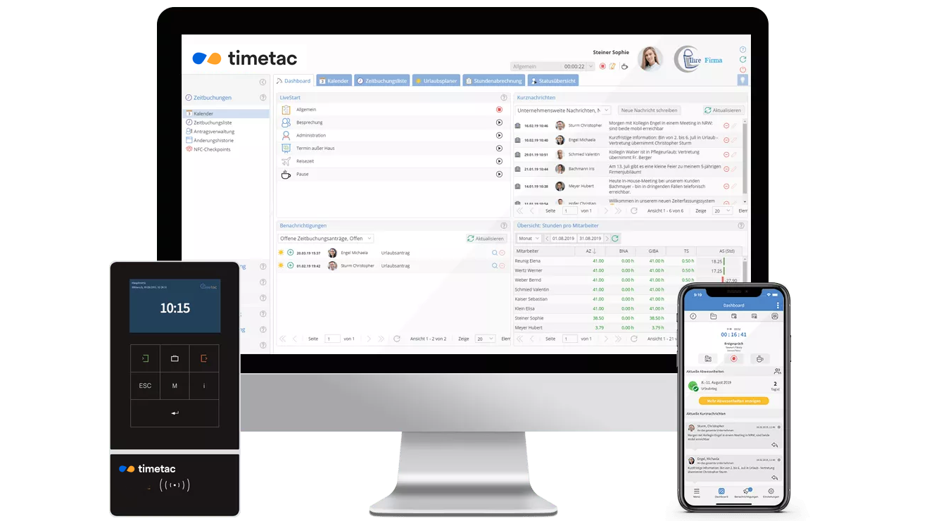 TimeTac Time Tracking for the Medical Practice multi-device