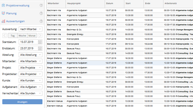 TimeTac Projektzeiterfassung Leistungsnachweis TimeTac Projektzeiterfassung Leistungsnachweis