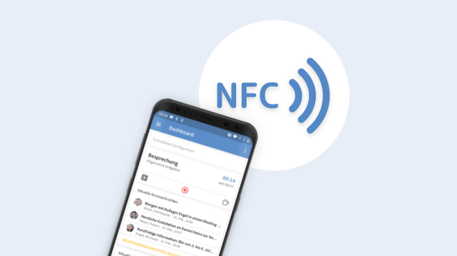 Zeiterfassung mit dem NFC-Smartphone Zeiterfassung für Gebäudereinigungsunternehmen mit dem NFC-Smartphone