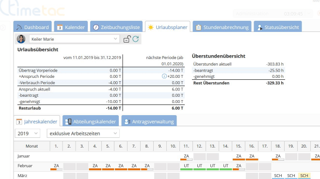 TimeTac Urlaubsplanung für Architekten