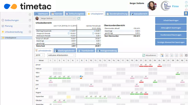 TimeTac Mitarbeiter Urlaubsplanung für die Arztpraxis TimeTac Mitarbeiter Urlaubsplanung für die Arztpraxis
