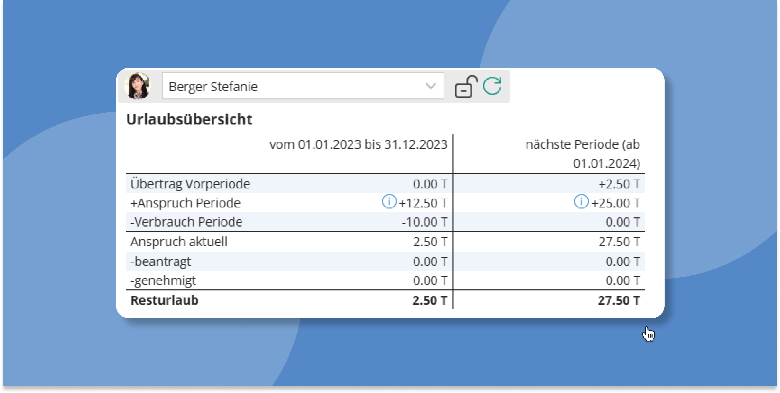 TimeTac Urlaubsverwaltung Urlaubsübersicht TimeTac Urlaubsverwaltung Urlaubsübersicht