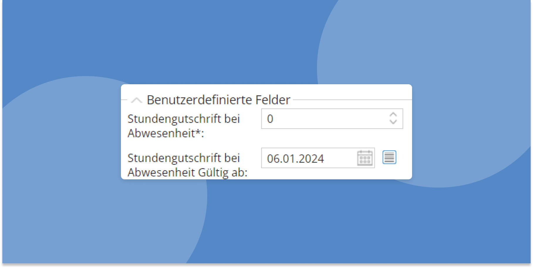 TimeTac Stundengutschrift TimeTac Stundengutschrift