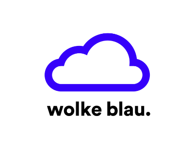 wolke blau