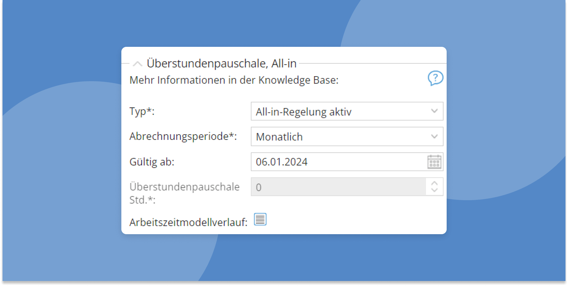 TimeTac All-In-Regelung TimeTac All-In-Regelung